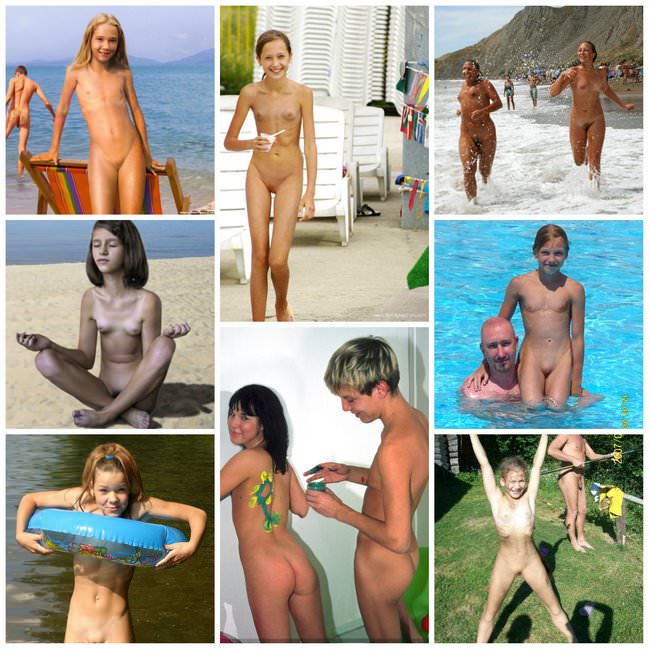 Family nudism photo gallery - young and adult nudists images