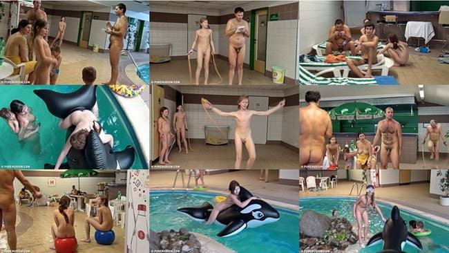 Nudists indoor dolphin ride - purenudism video