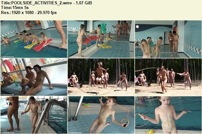 Purenudism video - Poolside activities