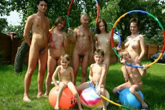 Family camping without clothes photo Purenudism