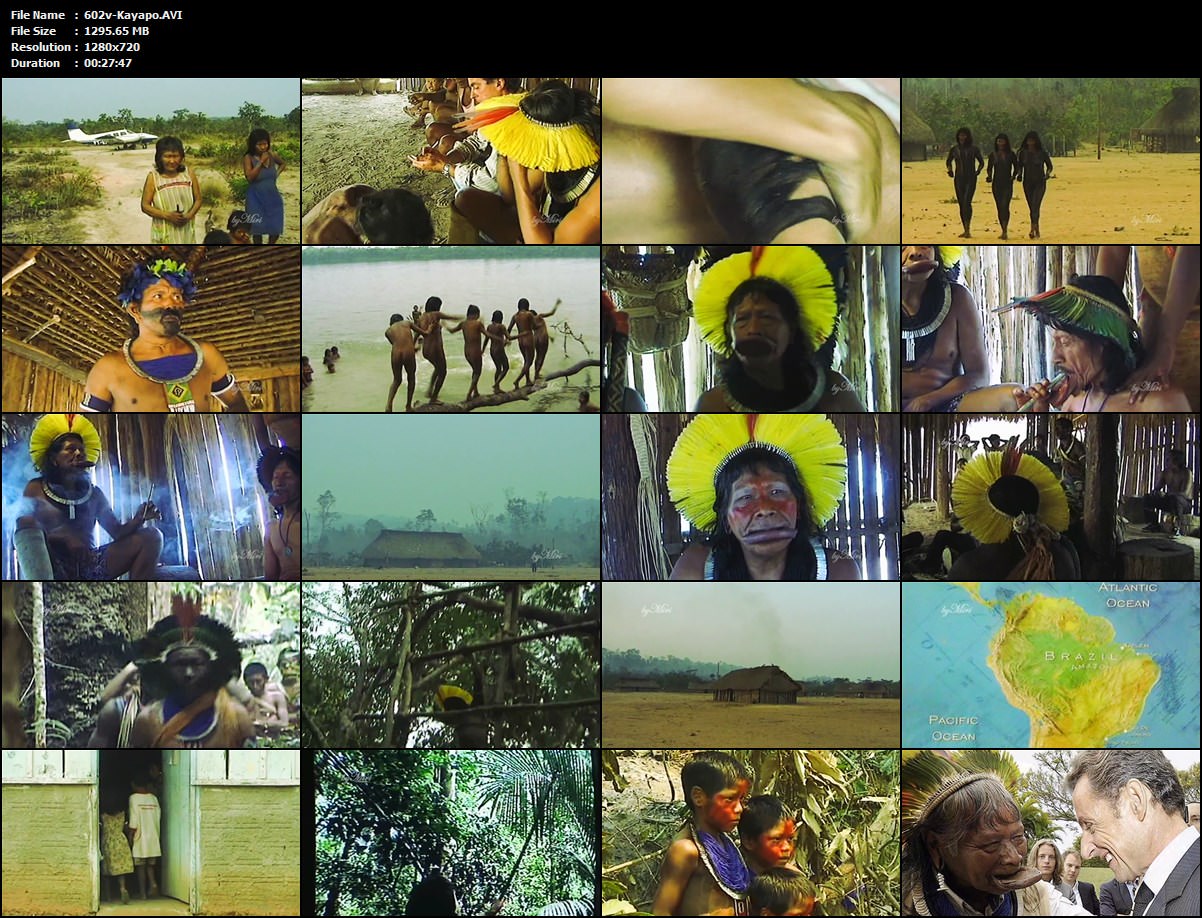 Kayapo - native indians Brazil retro video